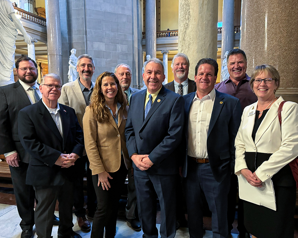 Indiana County Commissioners at the Statehouse