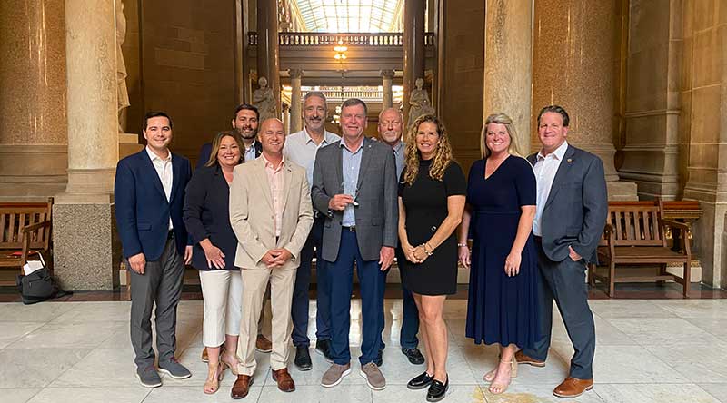 Indiana County Commissioners at the Statehouse